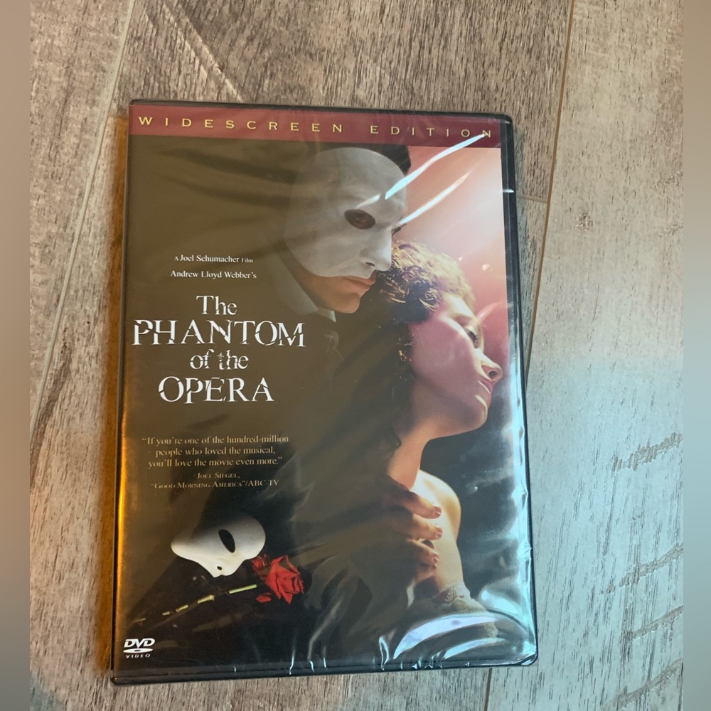 🍿 dvd 2/$10 phantom of the opera 2004 Gerard butler and Emmy rossum NEW